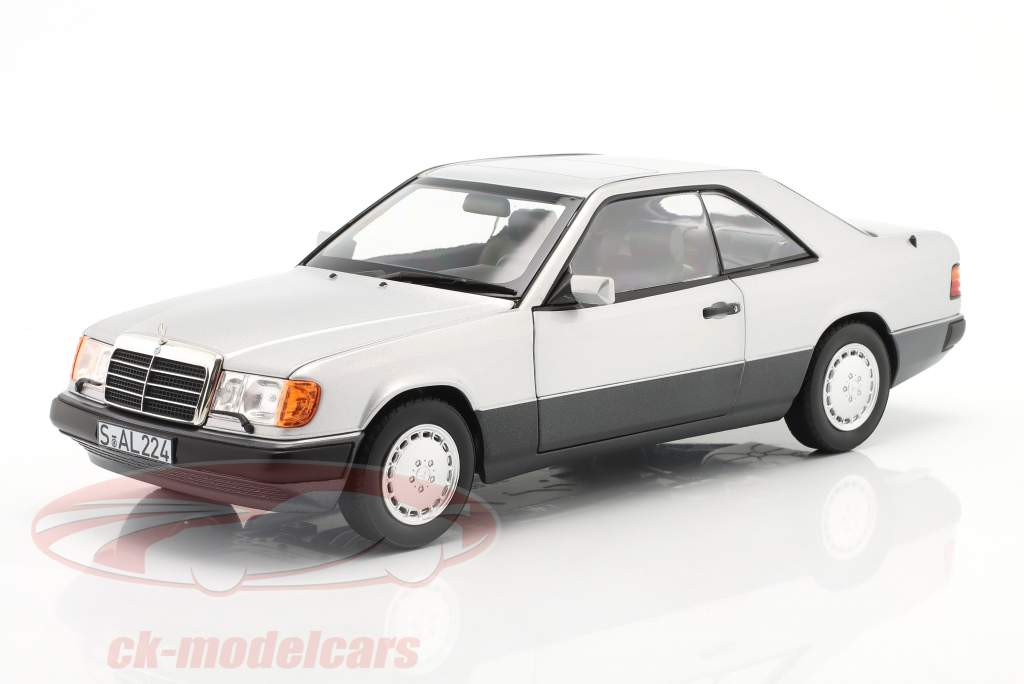 Mercedes-Benz 300 CE-24 Coupe (C124)  year 1990 silver 1:18 Norev