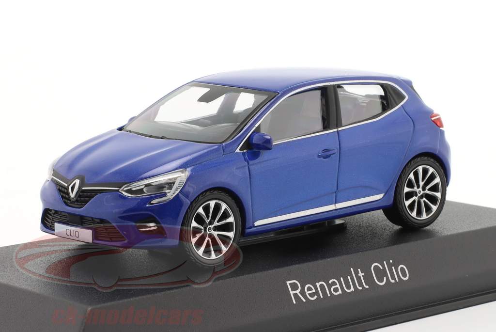 Renault Clio Byggeår 2019 blå metallisk 1:43 Norev