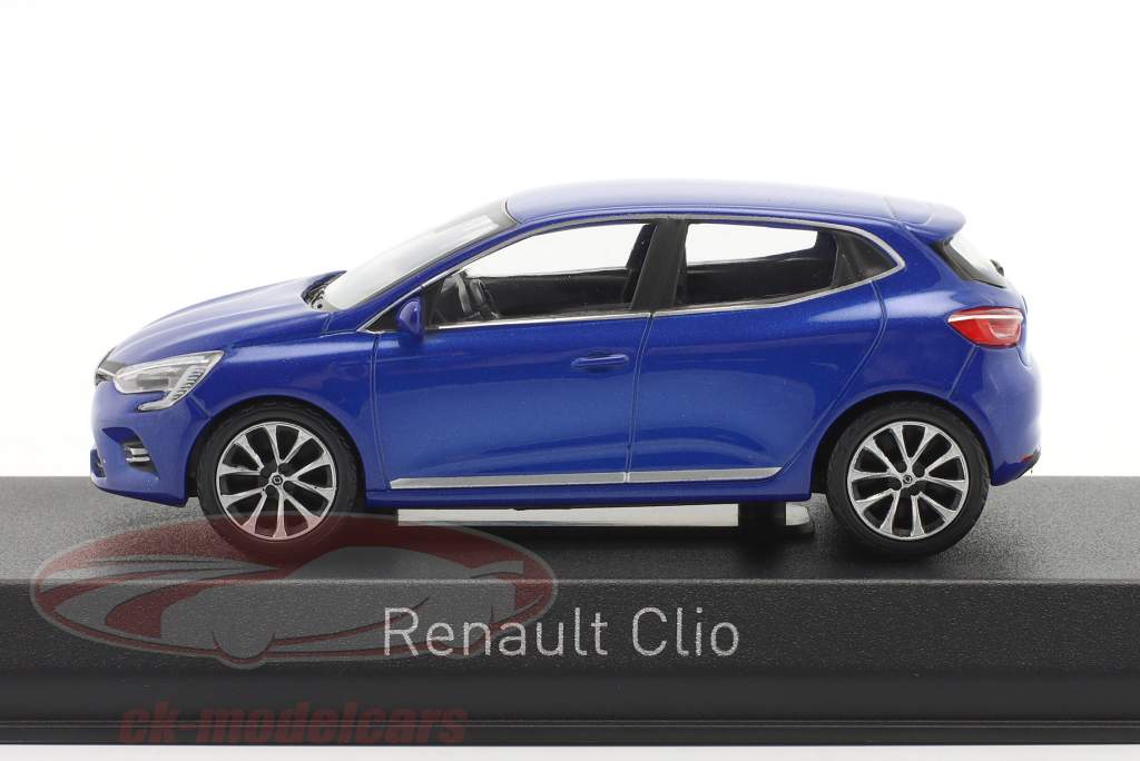 Renault Clio Byggeår 2019 blå metallisk 1:43 Norev
