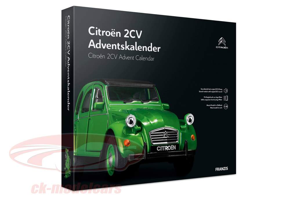 Citroen 2CV Advent Calendar: Citroen 2CV green 1:38 Franzis