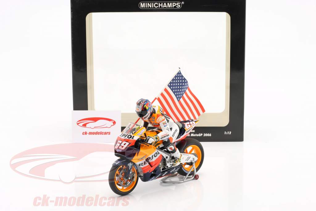Nicky Hayden Honda RC211V #69 MotoGP Weltmeister 2006 1:12 Minichamps