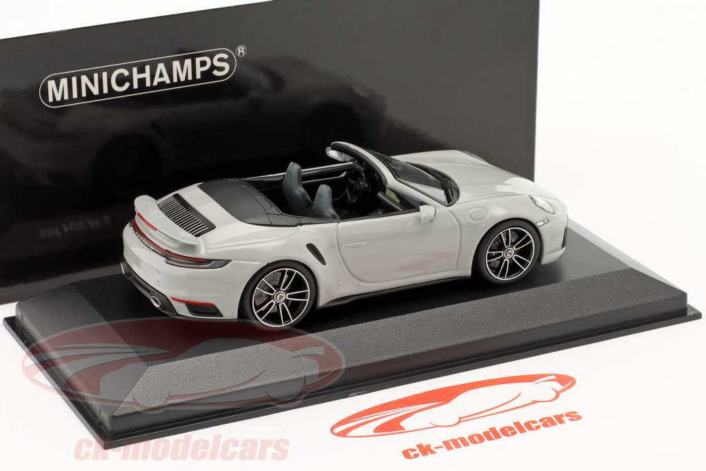 Porsche 911 (992) Turbo S Cabriolet Baujahr 2020 kreide 1:43 Minichamps