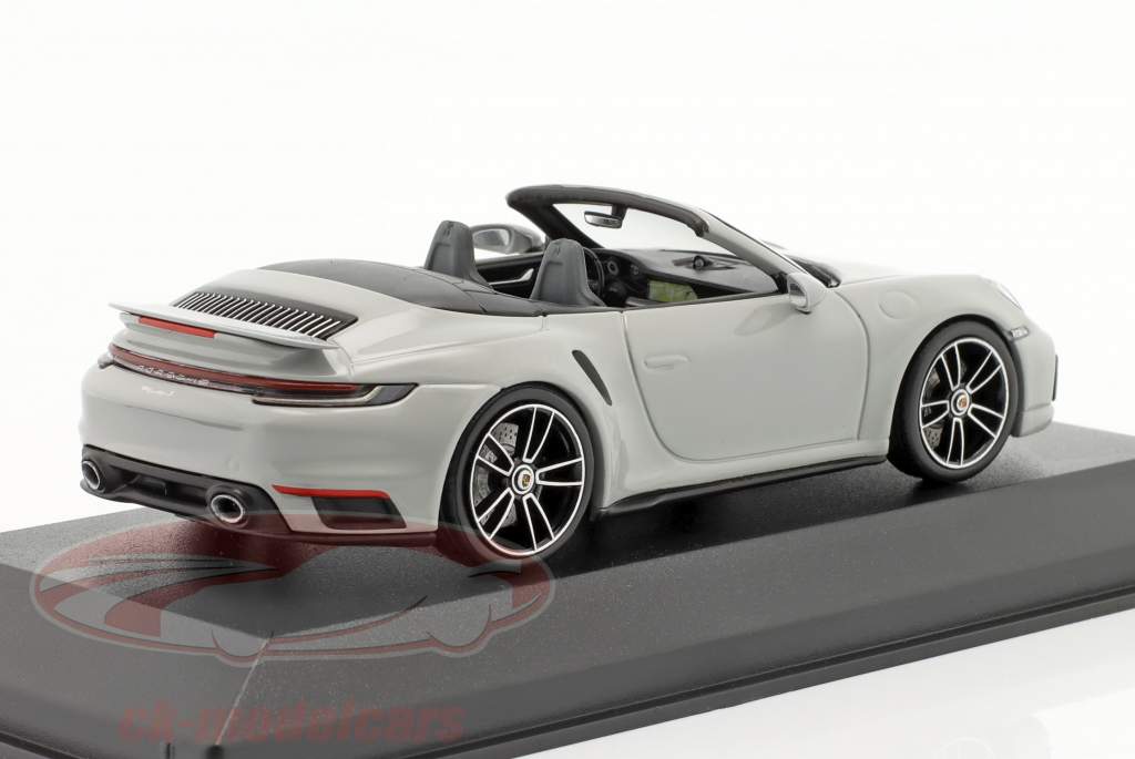 Porsche 911 (992) Turbo S conversível Ano de construção 2020 giz 1:43 Minichamps