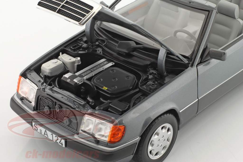 Mercedes-Benz 300 CE-24 conversível (A124) 1991-1993) cinza pérola 1:18 Norev