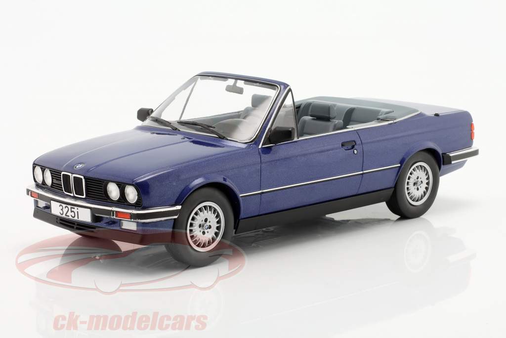 BMW 325i (E30) 敞篷车 建设年份 1985 蓝色的 金属的 1:18 Model Car Group