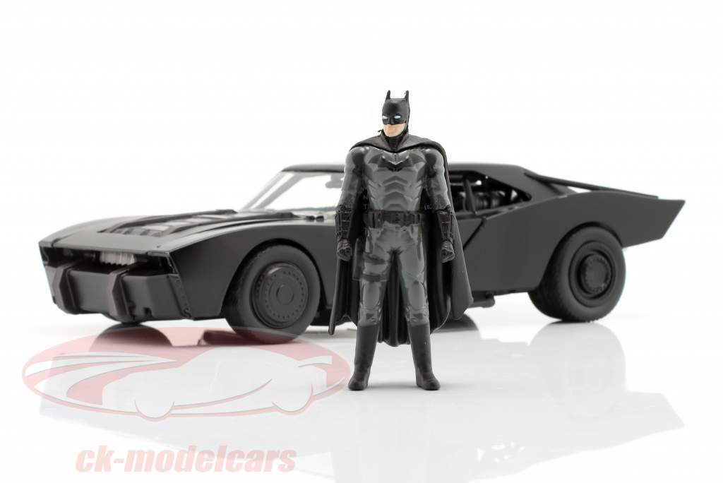Batmobile Avec Batman chiffre Film The Batman (2022) le noir 1:24 Jada Toys