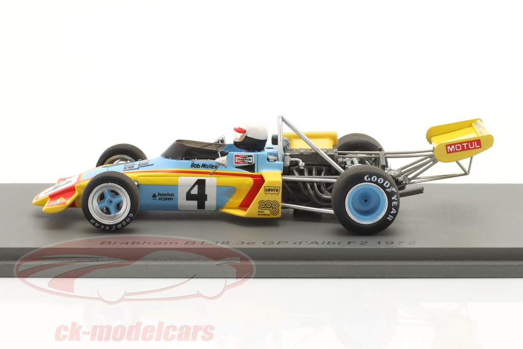 Bob Wollek Brabham BT38 #4 3rd Albi GP formula 2 1972 1:43 Spark