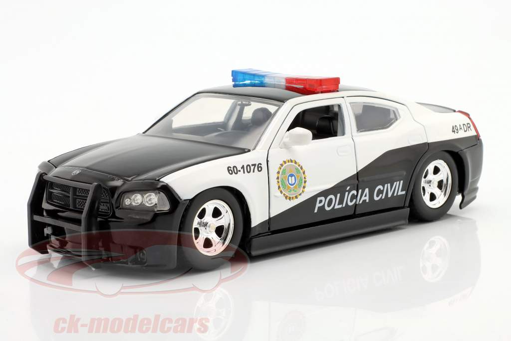 Dodge Charger Policia Civil Byggeår 2006 Fast & Furious 1:24 Jada Toys