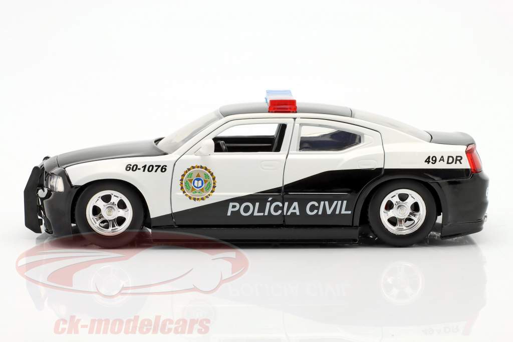 Dodge Charger Policia Civil year 2006 Fast & Furious 1:24 Jada Toys