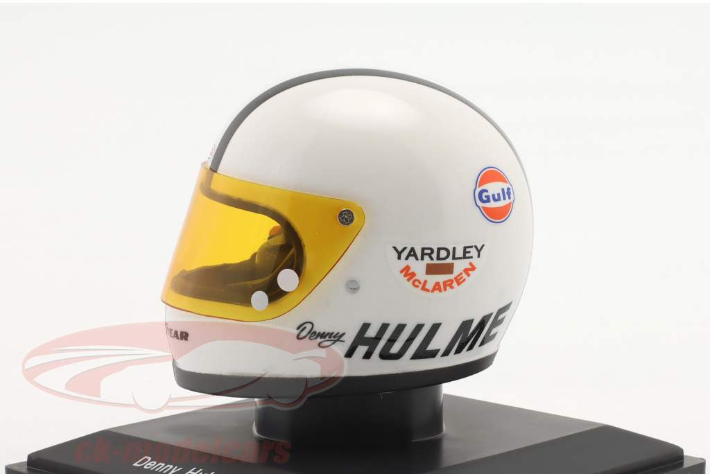 Denny Hulme Yardley Team McLaren formel 1 1972 hjelm 1:5 Spark Editions / 2. valg
