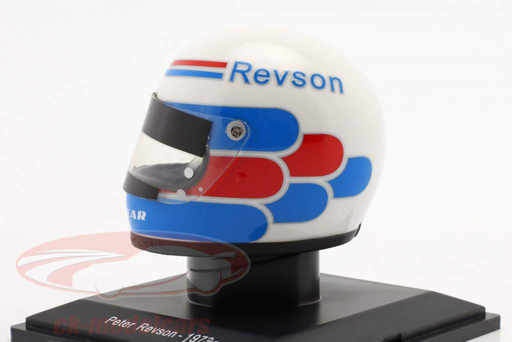 Peter Revson Yardley Team McLaren fórmula 1 1973 casco 1:5 Spark / 2. elección