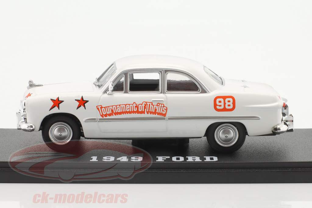 Ford Baujahr 1949 Tournament of Thrills Show Car weiß / orange 1:43 Greenlight