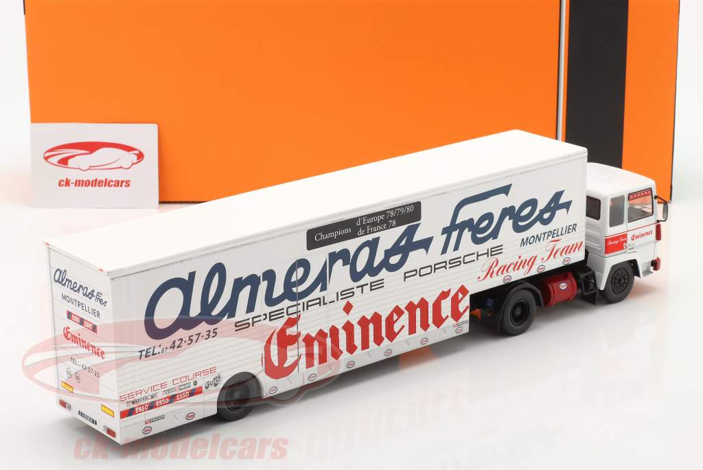 Berliet TR280 transporteur de course Almeras Eminence Porsche Racing Team 1980 1:43 Ixo