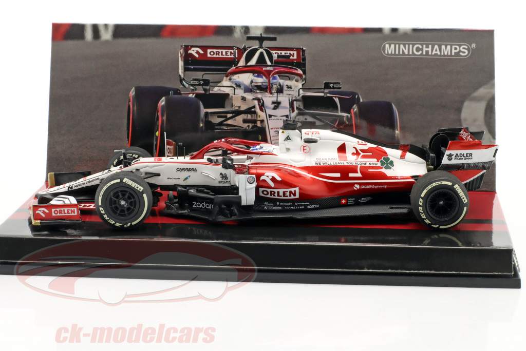 K. Räikkönen Alfa Romeo Racing C41 #7 Last Race Abu Dhabi формула 1 2021 1:43 Minichamps