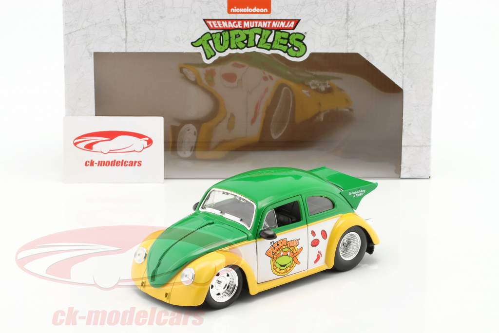 Volkswagen VW Drag Beetle 1959 with Turtles figure Michelangelo 1:24 Jada Toys