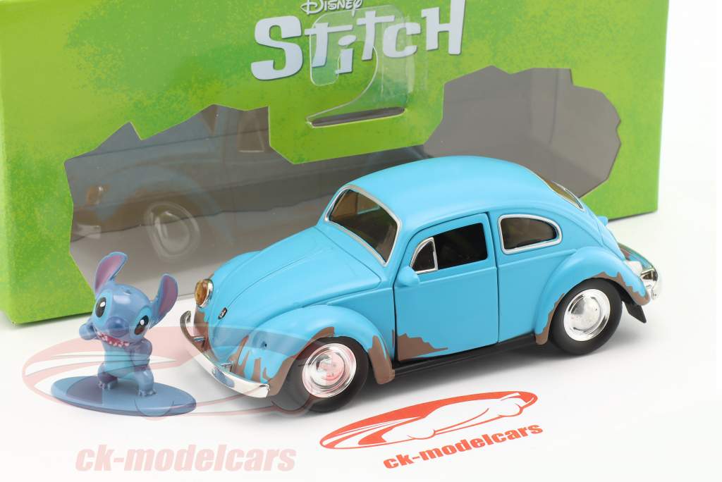 Volkswagen VW Kever 1959 Film Lilo & Stitch (2002) blauw 1:32 Jada Toys