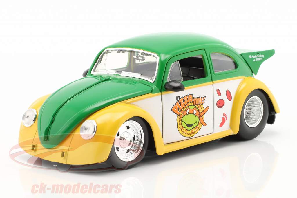 Volkswagen VW Drag Beetle 1959 mit Turtles Figur Michelangelo 1:24 Jada Toys 