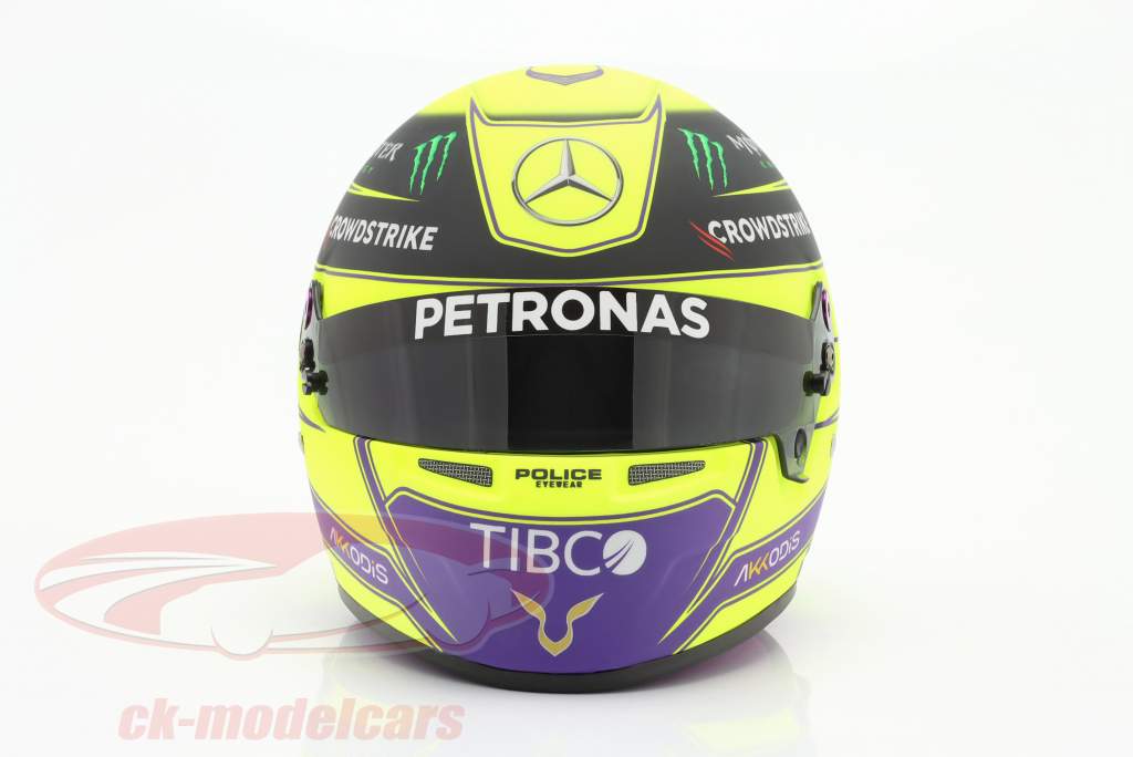 Lewis Hamilton #44 Mercedes-AMG Petronas formula 1 2022 helmet 1:2 Bell