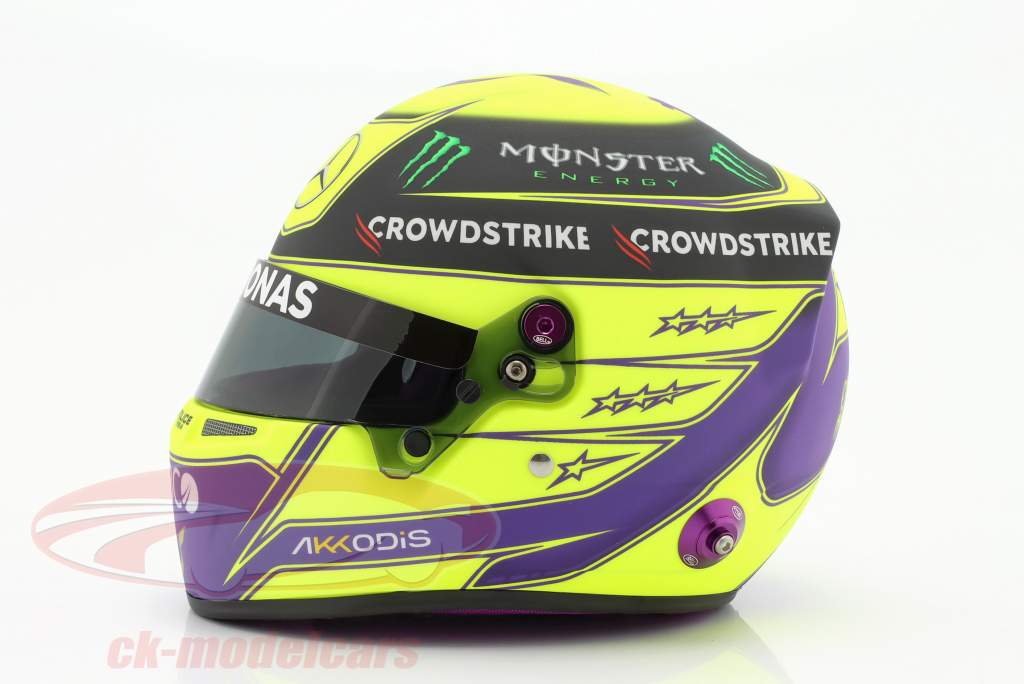 Lewis Hamilton #44 Mercedes-AMG Petronas formula 1 2022 helmet 1:2 Bell