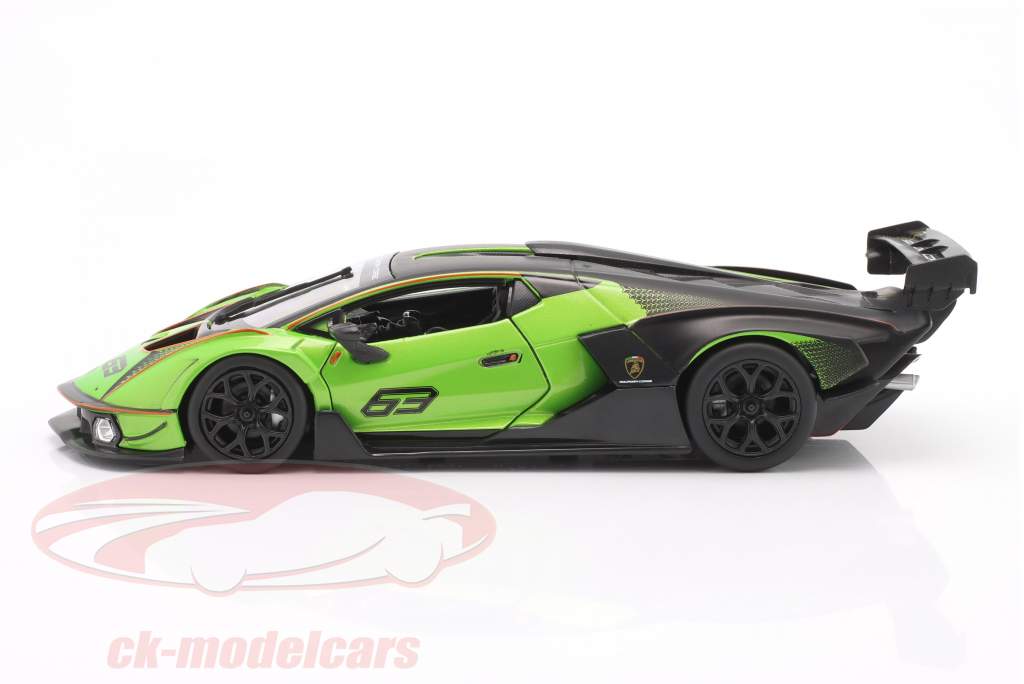 Lamborghini Essenza SCV12 Année de construction 2021 vert / le noir 1:24 Bburago