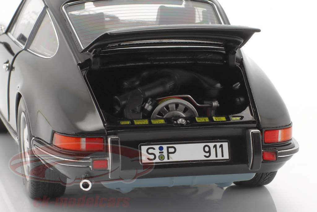 Porsche 911 S Coupe Año de construcción 1973 negro 1:18 Schuco