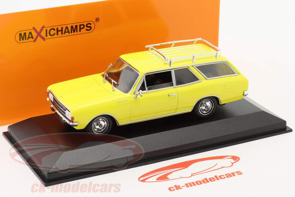 Opel Rekord C Caravan Byggeår 1968 gul 1:43 Minichamps