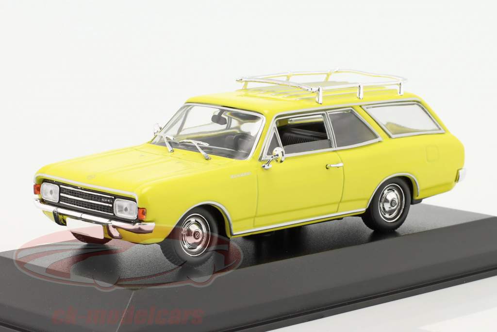 Opel Rekord C Caravan Baujahr 1968 gelb 1:43 Minichamps