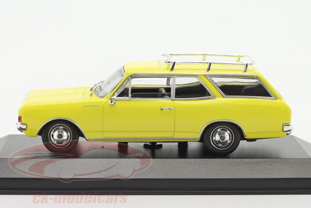 Opel Rekord C Caravan Byggeår 1968 gul 1:43 Minichamps