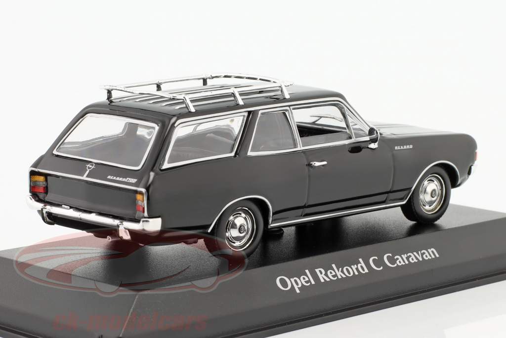Opel Rekord C Caravan Año de construcción 1968 negro 1:43 Minichamps
