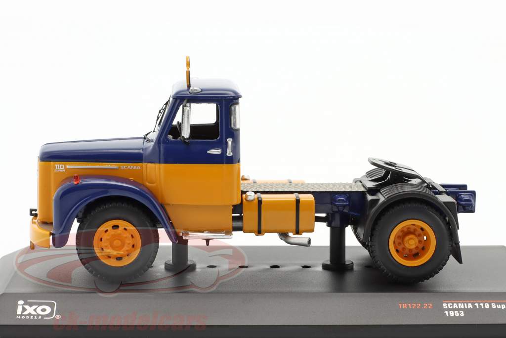 Scania 110 Super SZM Año de construcción 1953 azul / amarillo 1:43 Ixo
