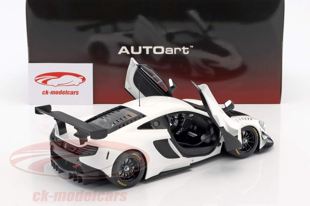 McLaren 650S GT3 Anno di costruzione 2017 Bianco / Nero 1:18 AUTOart