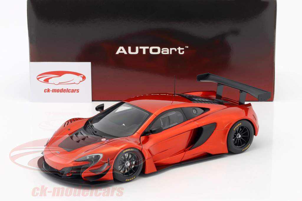 McLaren 650S GT3 Byggeår 2017 vulkan orange / sort 1:18 AUTOart