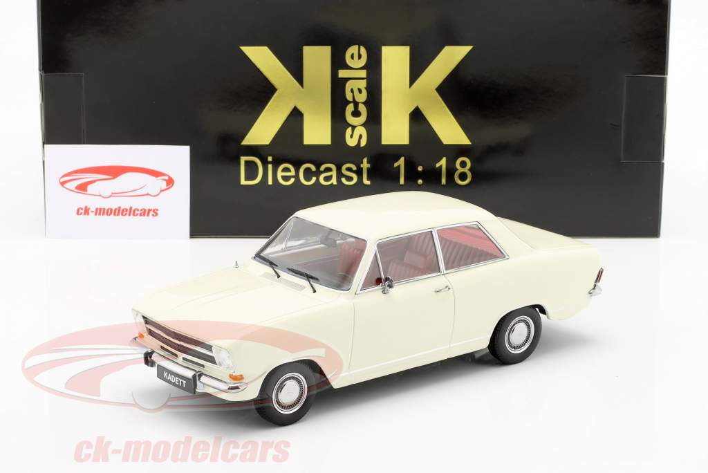 Opel Kadett B bouwjaar 1972 Wit 1:18 KK-Scale