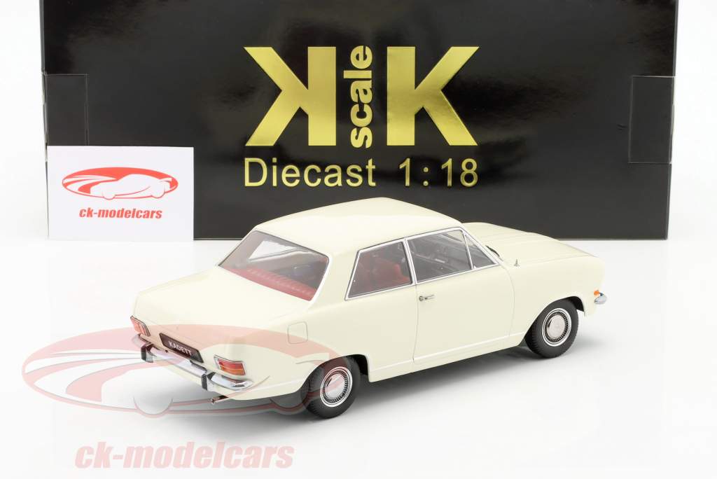 Opel Kadett B bouwjaar 1972 Wit 1:18 KK-Scale