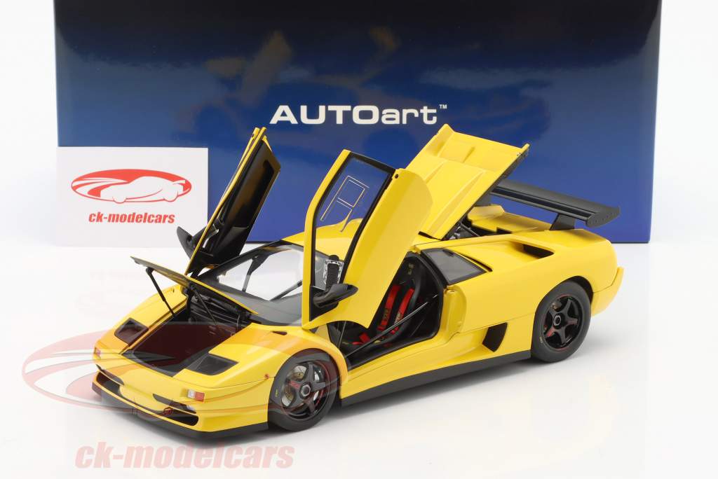 Lamborghini Diablo SV R Anno di costruzione 1996 giallo 1:18 AUTOart