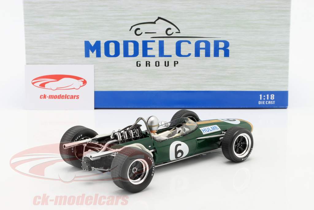 Denis Hulme Brabham BT20 #6 2e Grande Bretagne GP formule 1 1966 1:18 Model Car Group