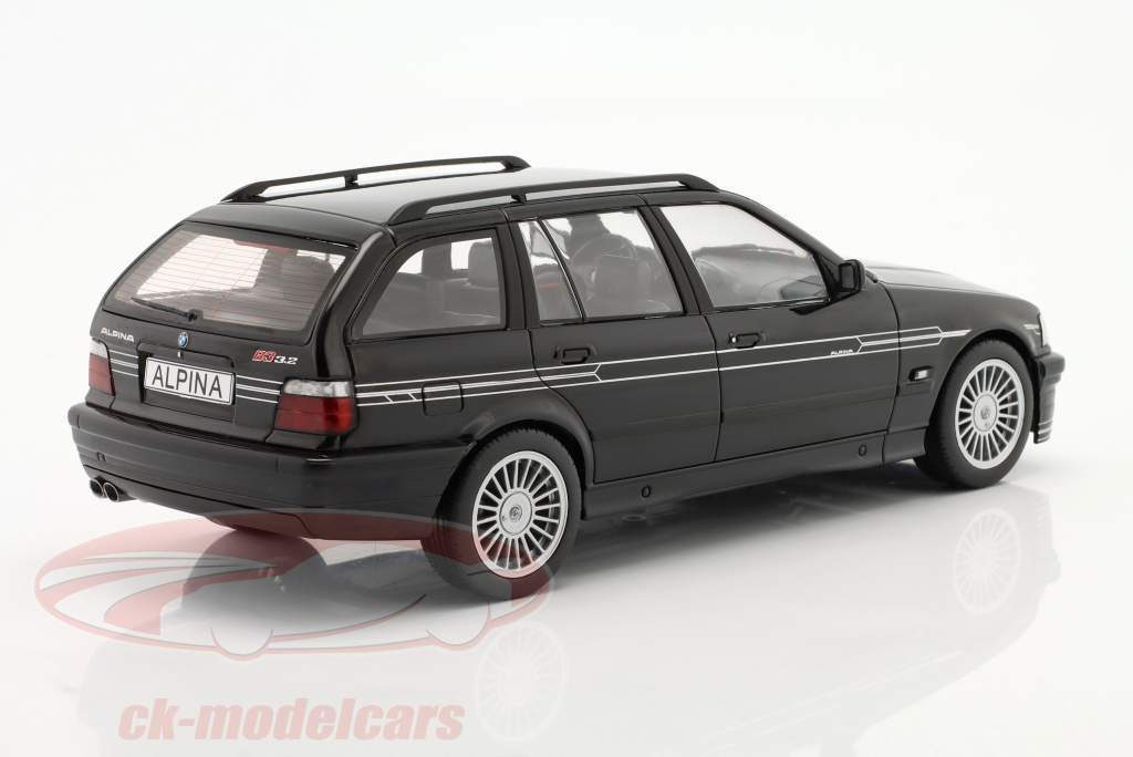 BMW Alpina B3 (E36) 3.2 Touring 1995 sort metallisk 1:18 Model Car Group