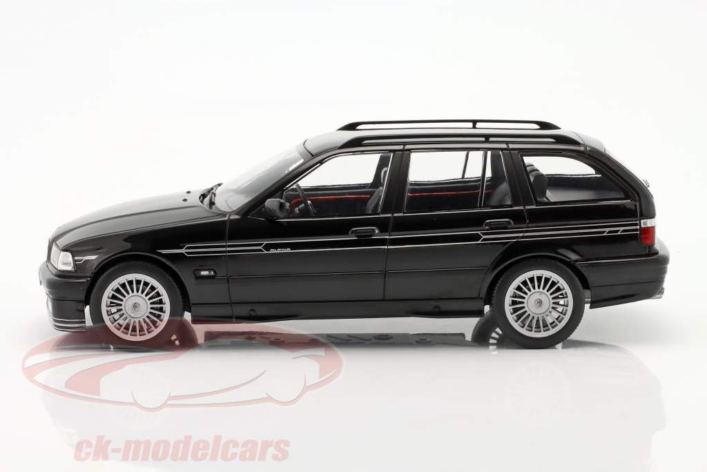BMW Alpina B3 (E36) 3.2 Touring 1995 negro metálico 1:18 Model Car Group