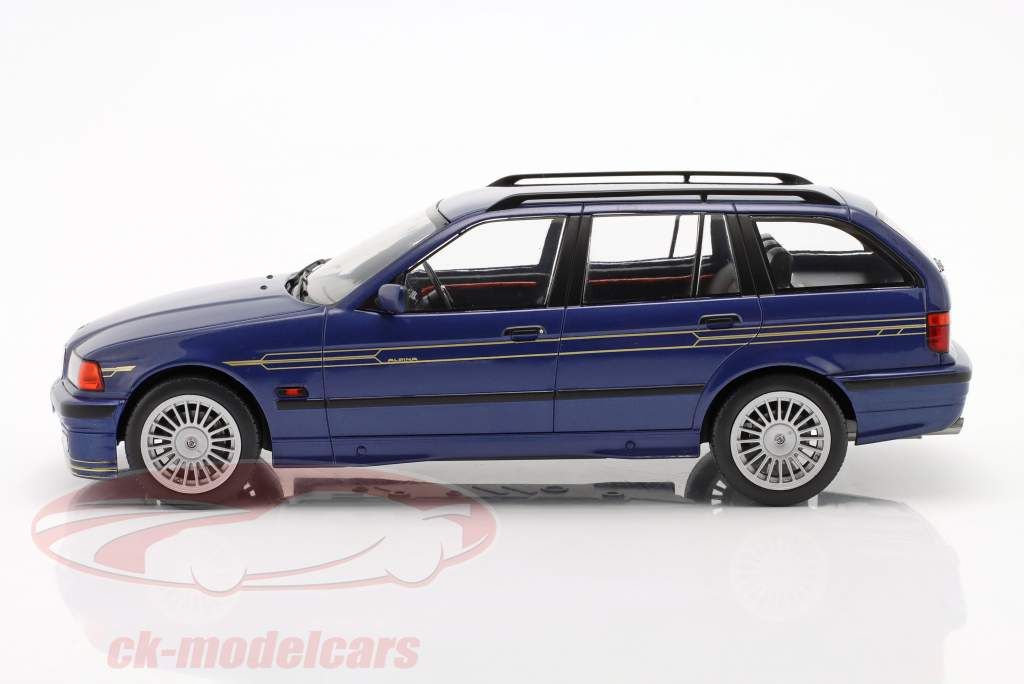 BMW Alpina B3 (E36) 3.2 Touring 1995 blå metallisk 1:18 Model Car Group