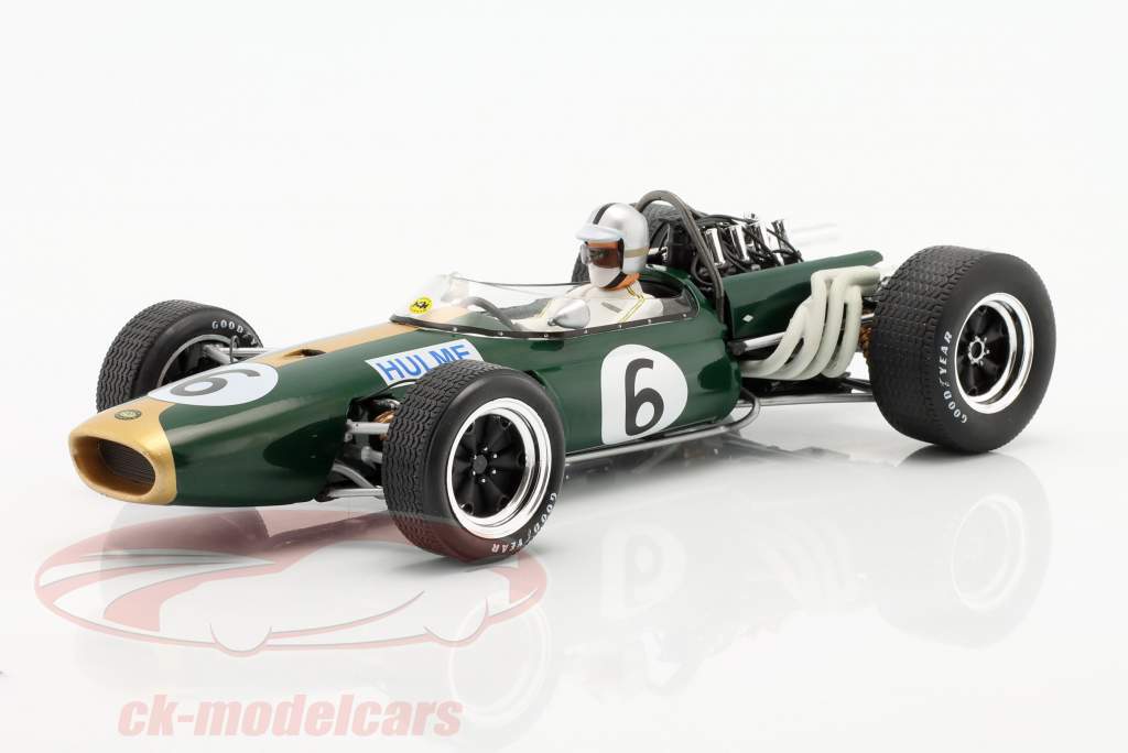Denis Hulme Brabham BT20 #6 2e Grande Bretagne GP formule 1 1966 1:18 Model Car Group