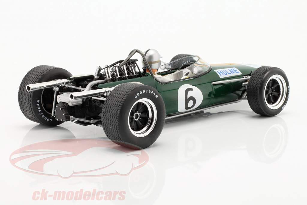 Denis Hulme Brabham BT20 #6 2do Gran Bretaña GP fórmula 1 1966 1:18 Model Car Group