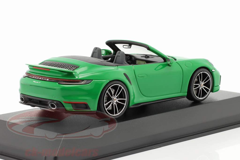 Porsche 911 (992) Turbo S Cabrio Anno di costruzione 2020 verde pitone 1:43 Minichamps