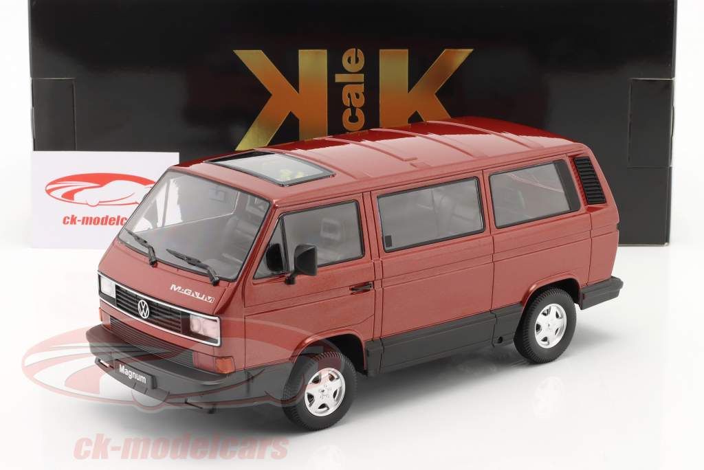 Volkswagen VW T3 Magnum Año de construcción 1987 rojo metálico 1:18 KK-Scale