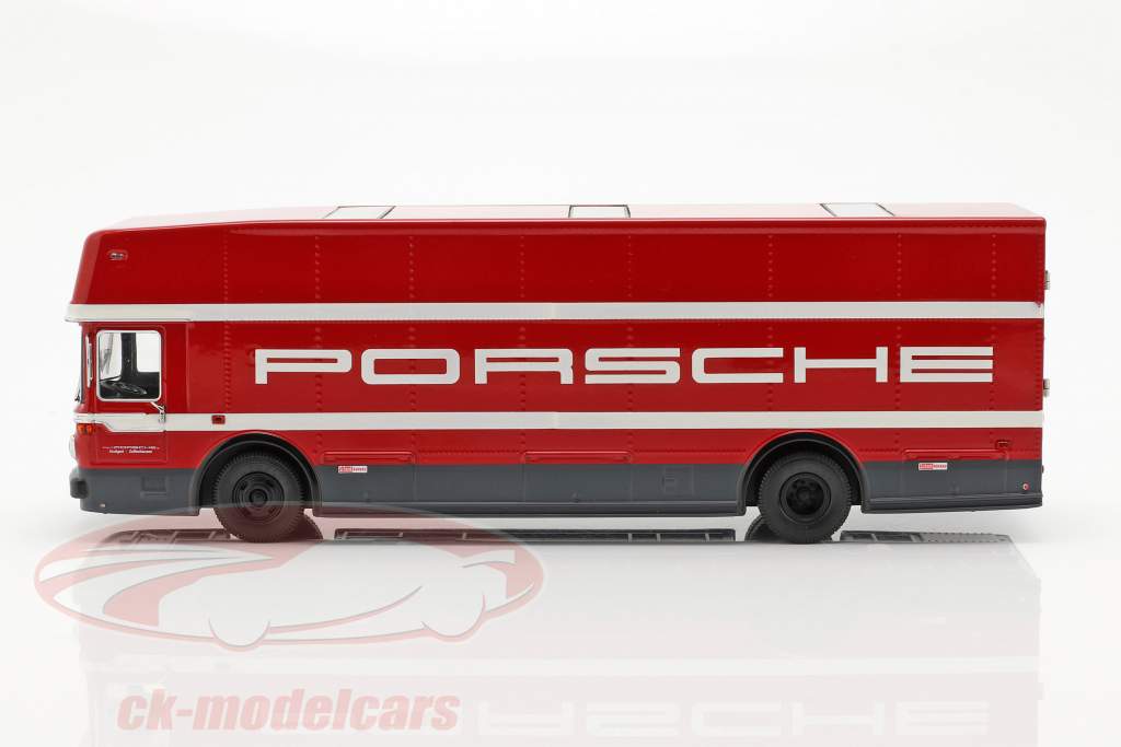 Mercedes-Benz O 317 Corrida caminhão Porsche Motorsport vermelho 1:43 Schuco