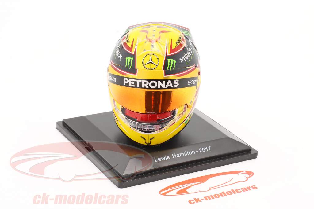 L. Hamilton #44 Mercedes Petronas formula 1 World Champion 2017 helmet 1:5 Spark Editions