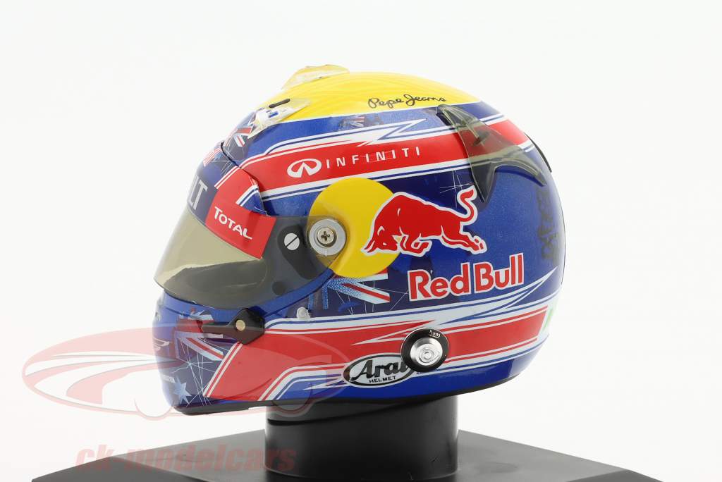 Mark Webber #2 Red Bull formel 1 2012 hjelm 1:5 Spark Editions