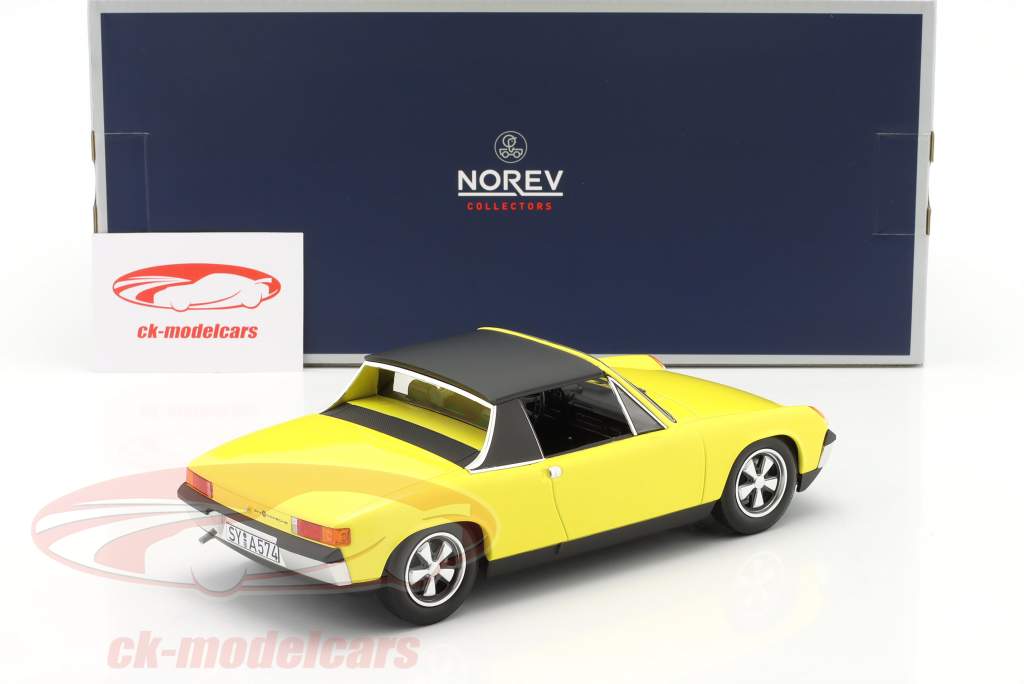 VW-Porsche 914/6 2.0 Byggeår 1973 gul 1:18 Norev