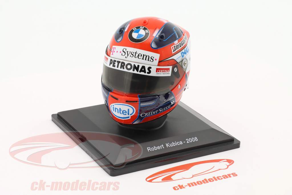 Robert Kubica #4 BMW Sauber fórmula 1 2008 casco 1:5 Spark Editions / 2. elección