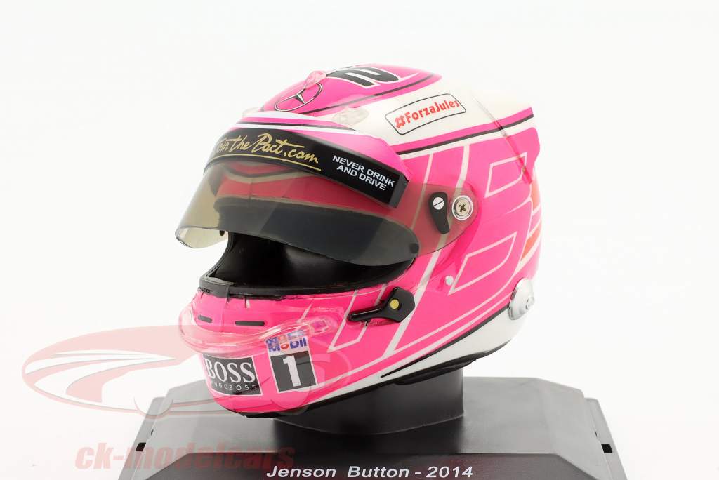 Jenson Button #22 McLaren Mercedes formula 1 2014 helmet 1:5 Spark Editions / 2. choice