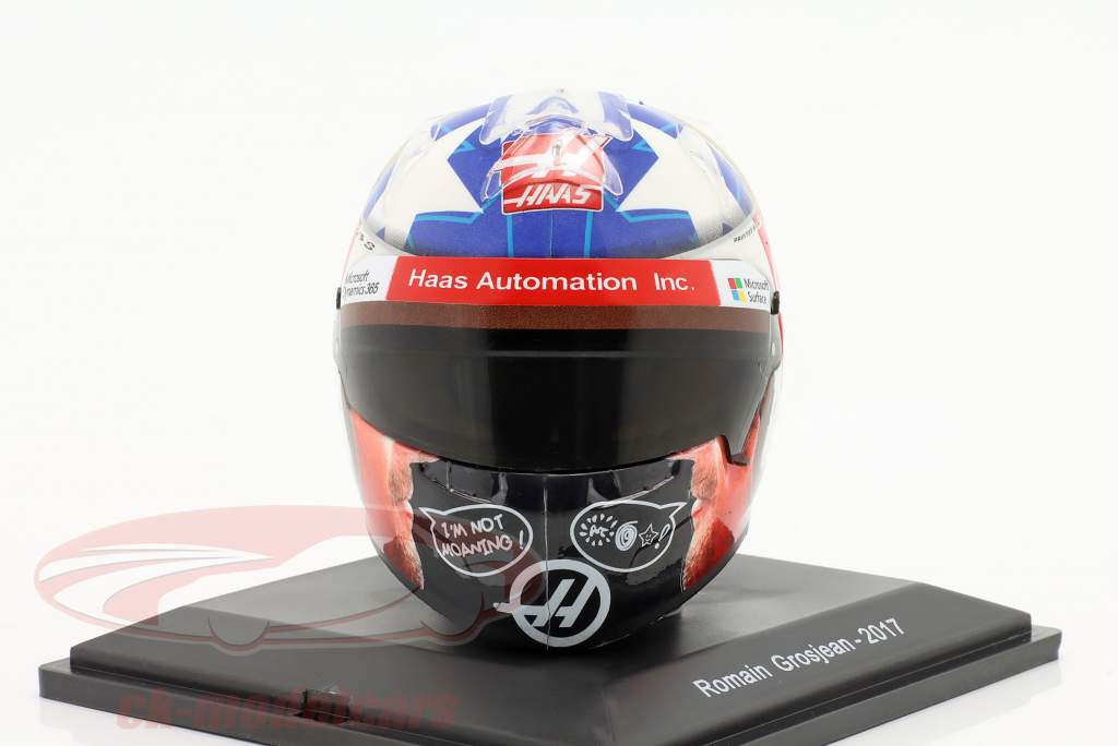 Romain Grosjean #8 Haas formule 1 2017 helm 1:5 Spark Editions